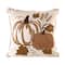 Glitzhome® Cotton Embroidered Pumpkin Pillow Cover